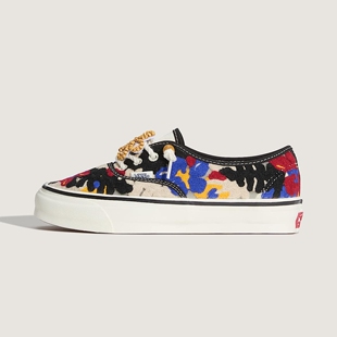 Vans Premium Authentic网面针织花朵复古串珠60周年限定休闲板鞋
