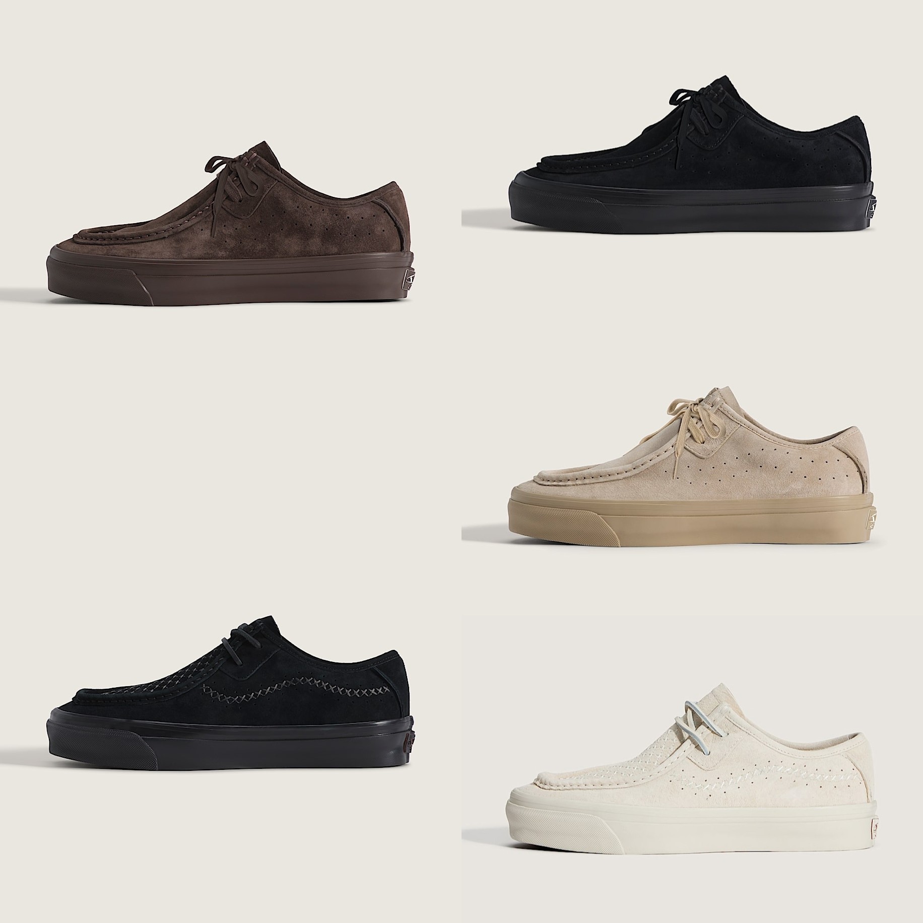 Vans Premium SF Moc Low绒面革莫卡辛鞋袋鼠鞋复古休闲通勤板鞋