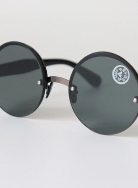 水晶男士圆框东海抗疲劳玻璃眼镜