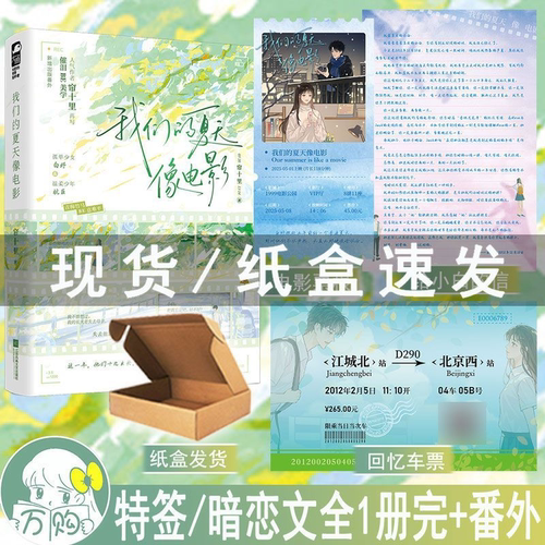 特签 我们的夏天像电影全1册完+番外 帘十里都市言情小说催泪BE美学实体书现代青春暗恋文学现言畅销书正版大鱼WE-45.8
