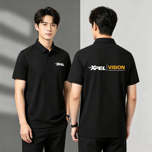 XPEL短袖工作服定制翻领POLO衫夏