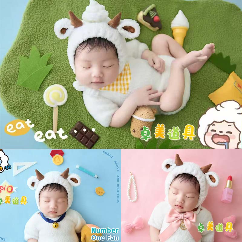 喜羊羊造型新生儿拍照衣服