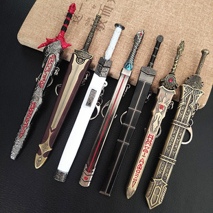 古代大将军剑 汉剑望舒剑迷你诛仙剑微缩小模型玩具湖光剑义和剑