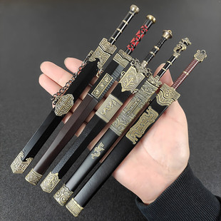 秦朝古代冷兵器金属玩具模型 秦始皇剑太阿剑辘轳剑十大名剑武器