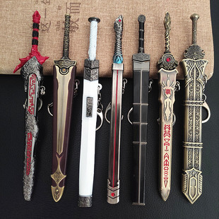 古代大将军剑 冷血配剑迷你汉剑微缩模型玩具焚寂剑湖光剑义和剑