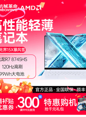 MECHREVO/机械革命 无界 15X高性能轻薄本R7-8745HS 15.3英寸电脑