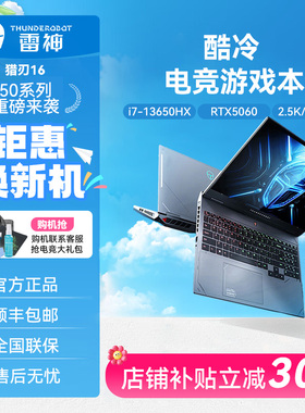 THUNDEROBOT 猎刃 16雷神S酷睿HX处理器RTX50系独显高性能笔记本