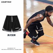 男夏季 球裤 网眼健身裤 宽松透气速干五分运动裤 美式 野球帝篮球短裤