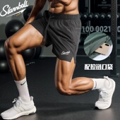 透气跑步休闲速干冰丝三分马拉松裤 跑步运动田径短裤 男女健身薄款