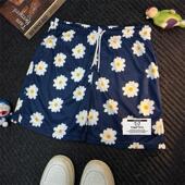 不过膝学生训练三分网眼速干沙滩裤 夏季 篮球裤 潮牌短裤 子 雏菊美式