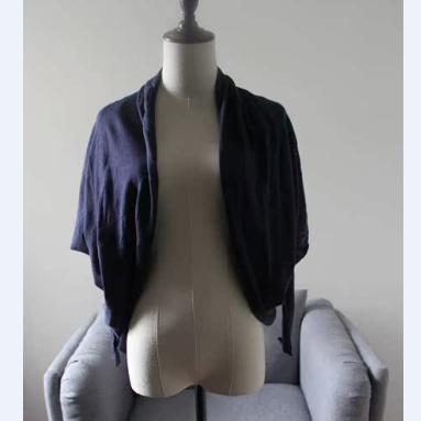 多变随性敞开式披肩针织