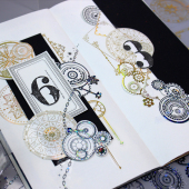 moodtape基础链条齿轮烟花手帐胶带pet琉璃光咕卡文具装 饰mood贴