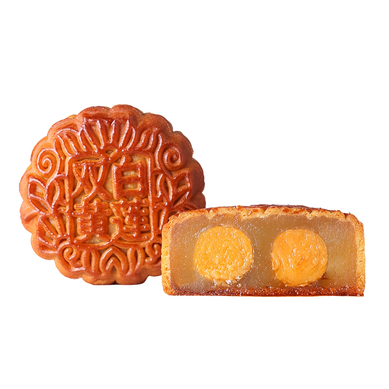 御蝶坊中秋月饼双蛋黄白莲蓉月饼低糖广式双黄五仁豆沙奶黄送礼盒