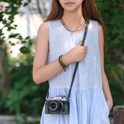 富士保护套头层牛皮底座