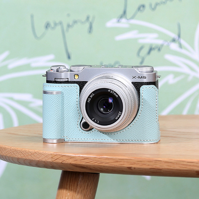 富士XM5保护套手柄相机包底座配件真皮套壳