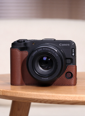 佳能R50V保护套R10R62R6二代R8R7RPR52相机包配件皮套真皮R100R50