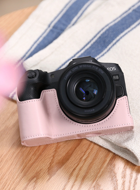 佳能R8保护套R10R62二代R50R7RPR52相机包壳配件皮套真皮R100