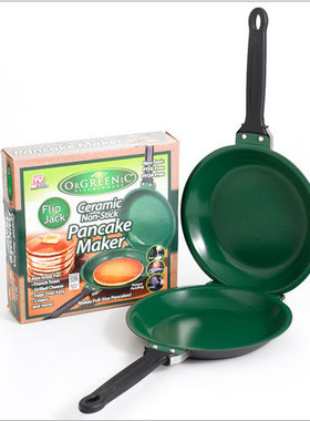 Flip Jack Pan ceramic Pancake Maker蛋糕平底锅TV 墨西哥蛋糕机