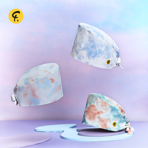 法然/Faran葫芦帽女春夏扎染印花