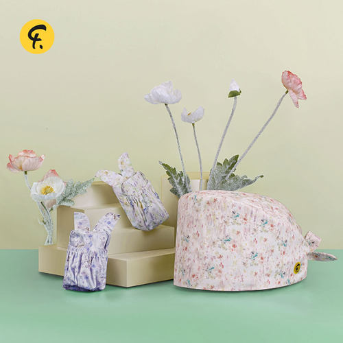 法然/Faran棉葫芦帽印花男女春夏