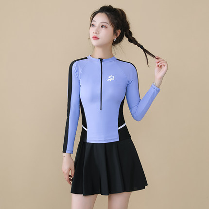 泳衣女款2025新款保守分体式高颜值夏遮肚显瘦防晒高级感女孩泳装
