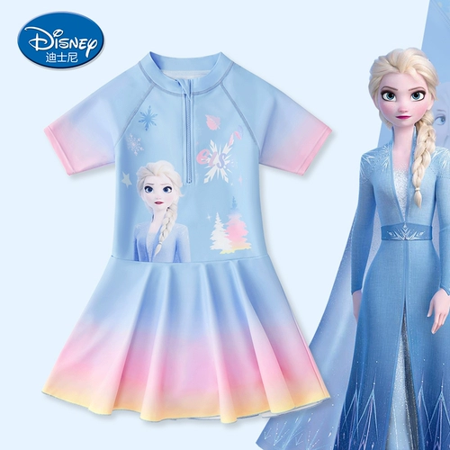 Дисней, детский купальник для принцессы, быстросохнущий плавательный аксессуар, новая коллекция, защита от солнца, подходит для подростков