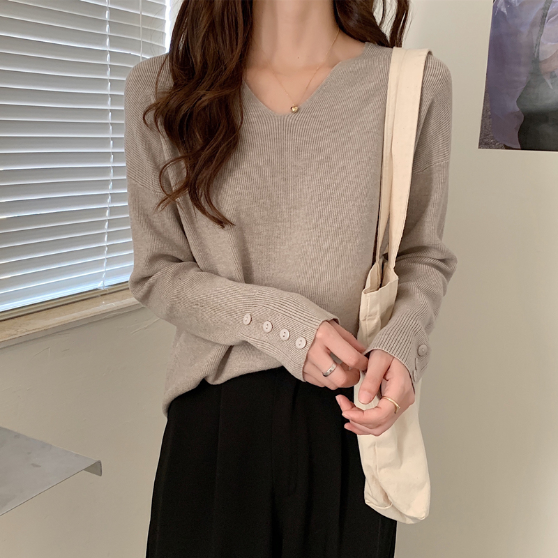 新款内搭加厚外穿领毛衣针织衫