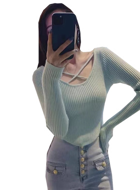 设计感小众低领内搭毛衣女春秋季
