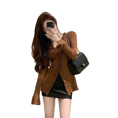 设计感小众洋气高级感毛衣女内搭