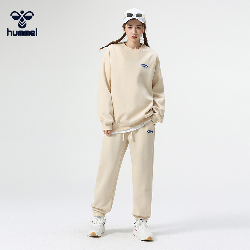 【3折专区】HUMMEL官方奥特莱斯春秋圆领卫衣套装长裤卫裤两件套