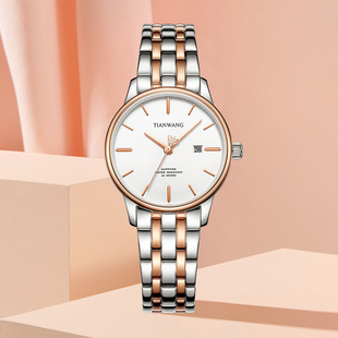 天王官方正品 歆动系列简约石英表情侣手表钢带防水男女表31203