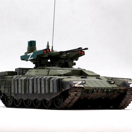 代工成品模型BMPT-72Z涂装