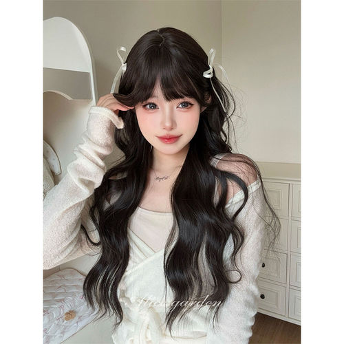 日常修脸气质长卷发jk全头套