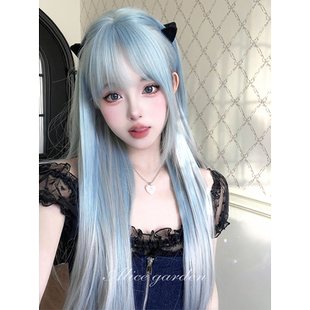 Alicegarden假发女长发网红jk『蔚蓝心语』温柔公式氛围感头套