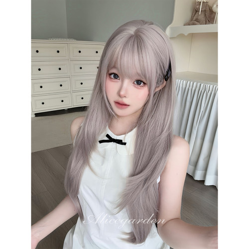 韩系女主气质甜美直发jk头套