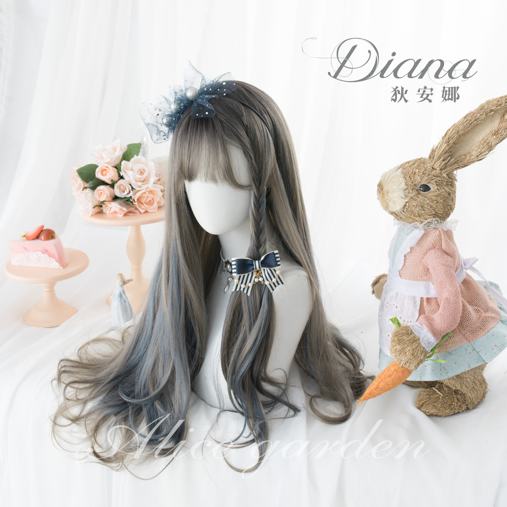 Alicegarden 日常原宿lolita假发《Diana》渐变挑染全头套长卷发