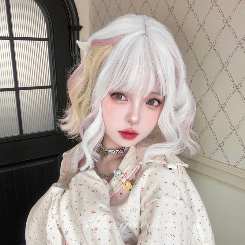 alicegardenlolita彩色短卷发