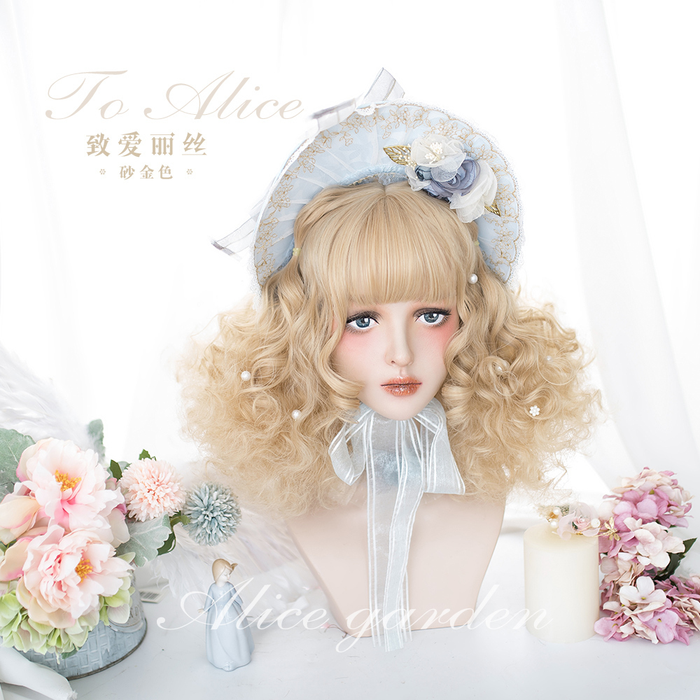 AliceGarden短发女洋娃娃卷发《toAlice》原宿软妹日常lolita假发