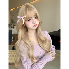 AG假发女长发网红Lolita『丝绒暖茶』气质温柔日常长卷发jk全头套