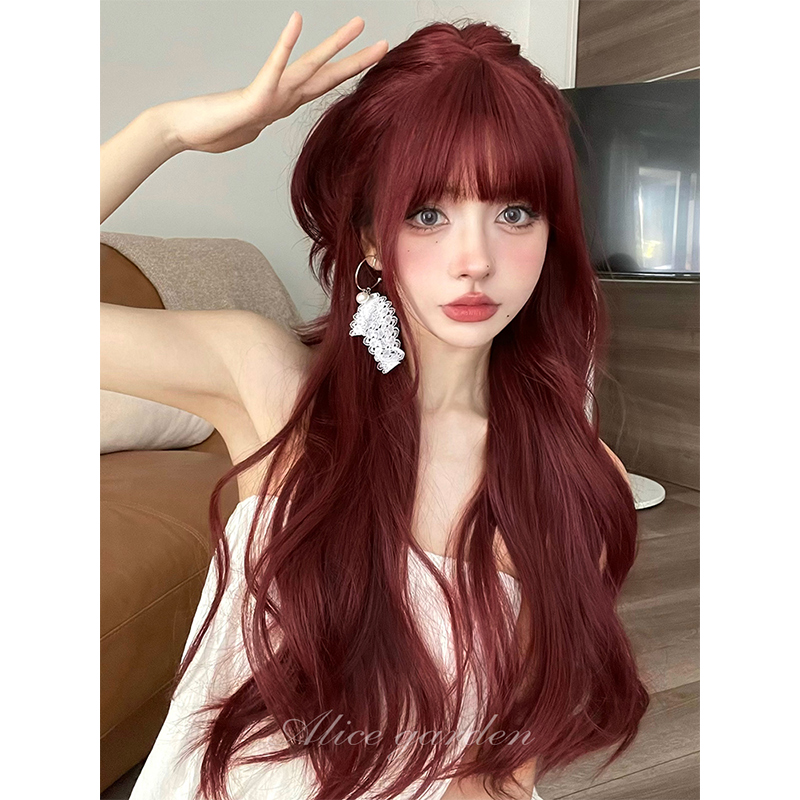Alicegarden高温丝齐刘海长卷发