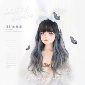 Alicegarden假发女染色原宿软妹lolita假发日常渐变网红jk长卷发