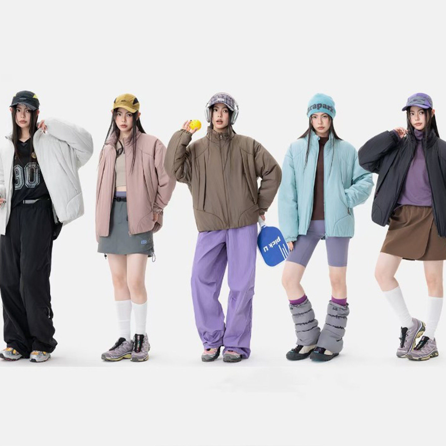 美式解构拼接羽绒棉服男cleanfit短款立领棉衣冬季绵羊毛保暖外套