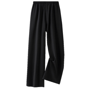 冰丝阔腿裤男垂坠感直筒休闲小西裤宽松大码韩版百搭情侣显瘦裤子