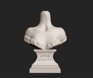 【小羊失眠】3D打印菩萨胸台3分4分6分—秃头粥(已授权)