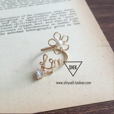 包金注金手工制作绕线独特风戒指