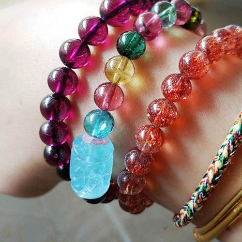 下午场一一：直播链接水晶手链天珠玛瑙翡翠手镯和田玉吊坠12