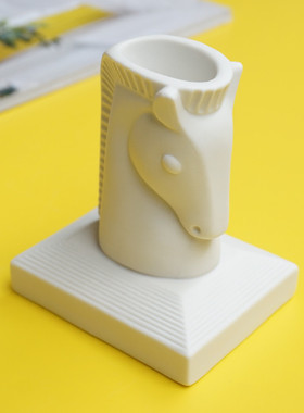 深海吧。特价！马头火柴盒牙签筒陶瓷动物摆件 Jonathan adle*