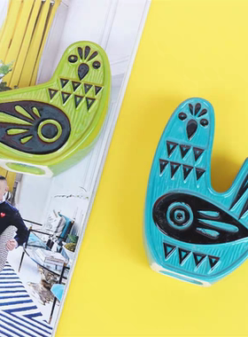 亏本清仓！JA彩色小鸟陶瓷调料罐出口美国设计师创意动物小摆件