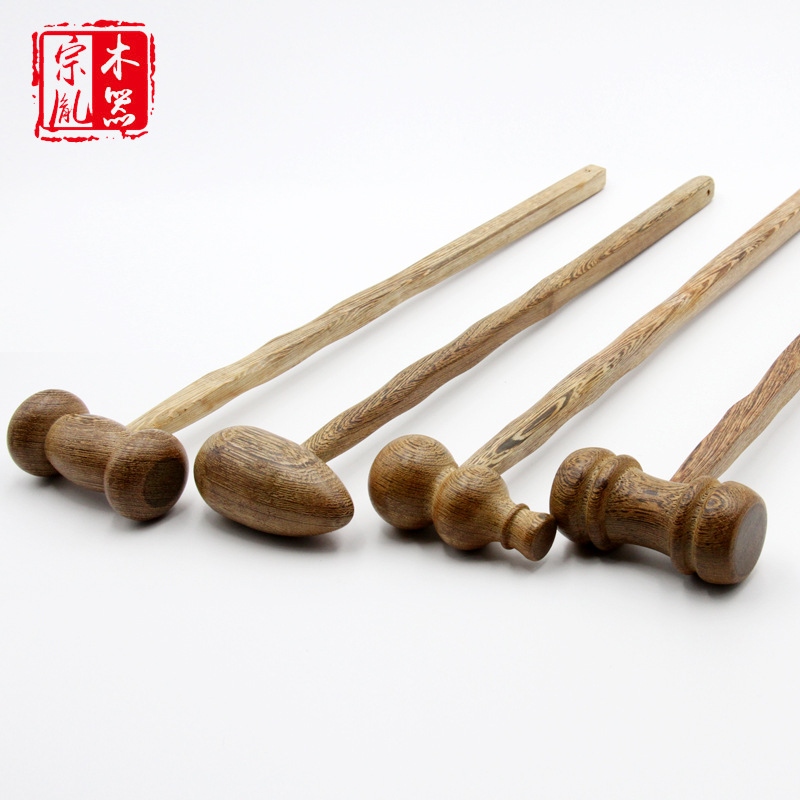 鸡翅木实木按敲打锤木质保健捶经络锤木头颈部按棒老人敲背锤