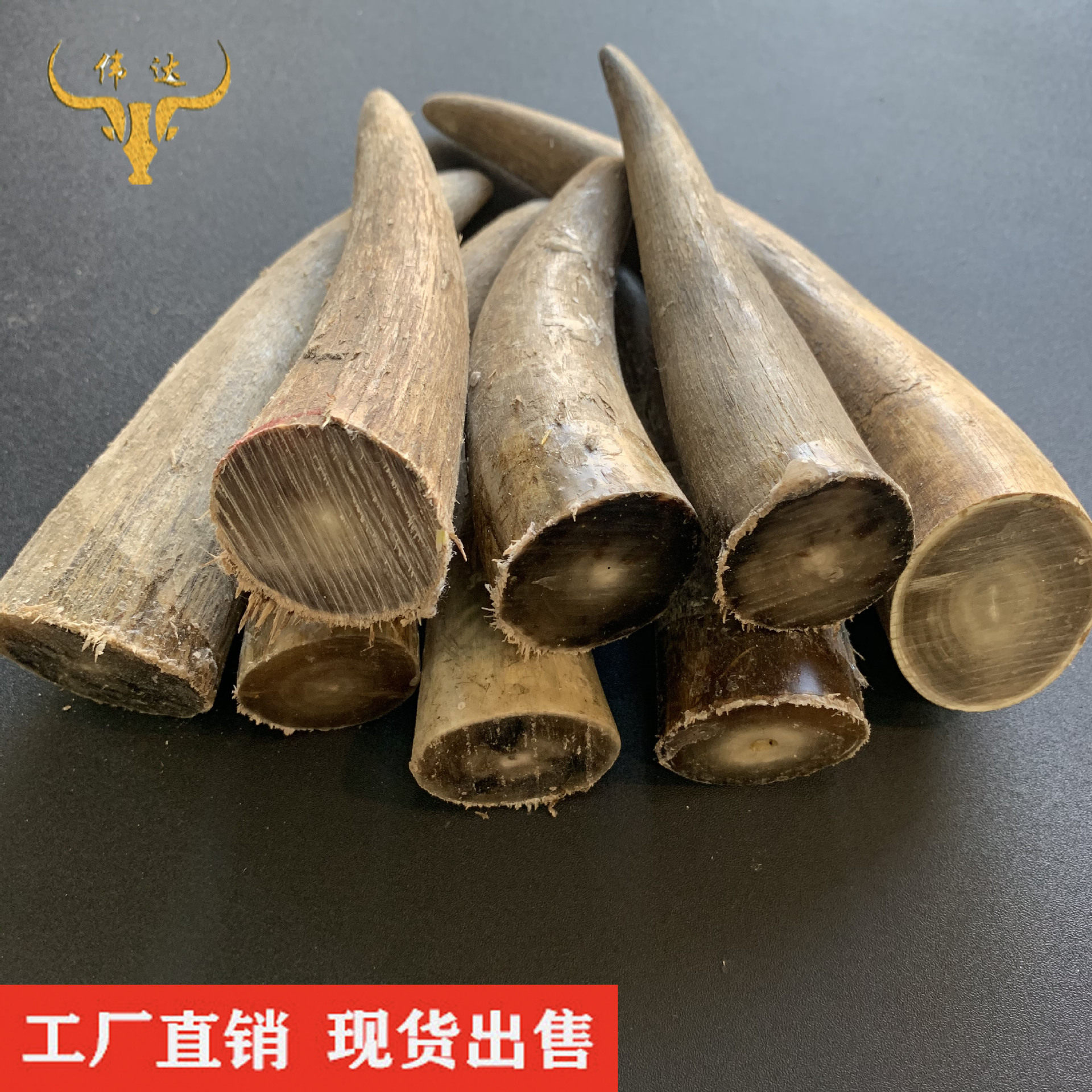 白牦牛角尖牛角尖实心牛角印章佛珠纽扣牛角梳子厂家